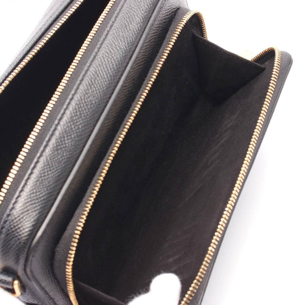 Dior Calo Double Clutch Shoulder Bag Leather Black - Picture 4 of 4